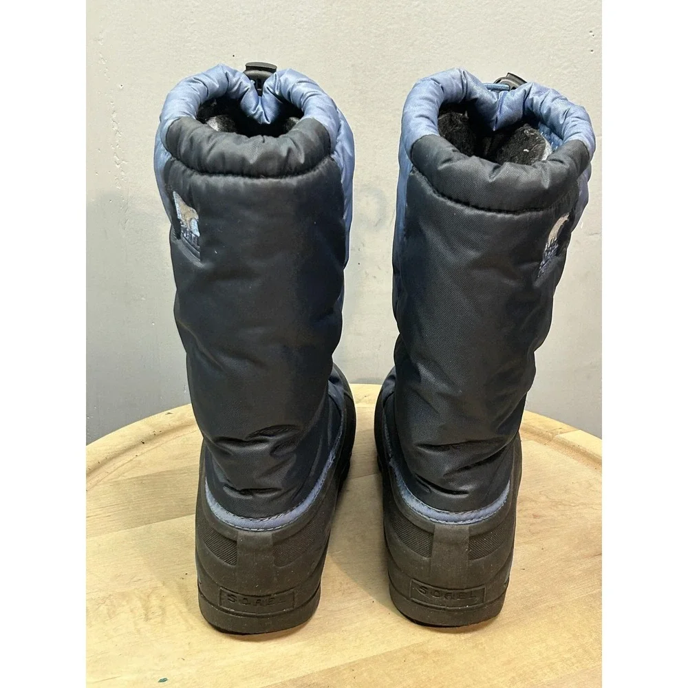 Sorel Boots Youth Size 6 Blue Cub Winter Snow Insulated Waterproof NY1526-498